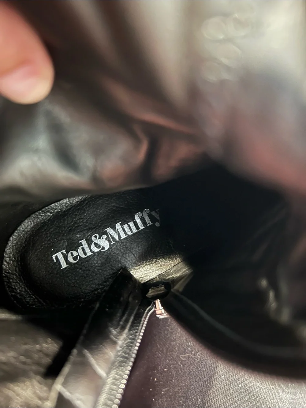 NWT Ted&Muffy Black Leather Over-the-Knee Wide Calf Riding Boots